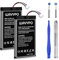 WAVYPO 2 Pack PS5 Contrôleur Batterie, 5000mAh Le Remplacement LIP1708 Batterie for PS5 Playstation 5 DualSense CFI-ZCT1W Contrôleur