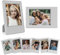 HIYQIN 2x3 Mini Bilderrahmen - 8er-Pack Mini Bilderrahmen Kompatibel mit 2 x 3 Zoll Fujifilm Instax Mini 12 11 9 8 99 50 40 EVO - Fuji-Sofortbildkamera Bilderrahmen - Grau