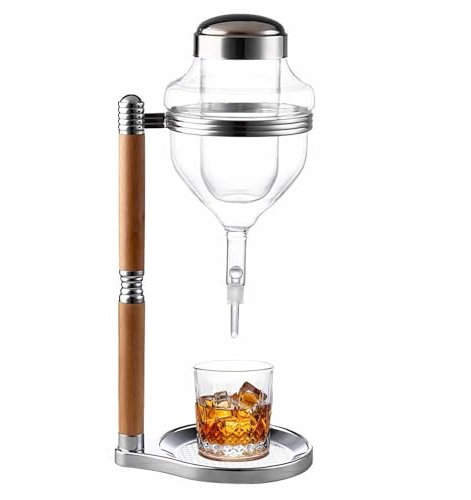 Distributore di sakè, distributore di whisky ghiacciato in vetro con rivestimento, brocca multiuso for sakè calda o fredda, brocca robusta for feste, brocca for bevande domestiche for vino bourbon(Sil