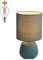 Luxus Tischlampe Amsterdam - Blau - H28xØ15 - Armatur E14 - Keramik - Tischlampe Schlafzimmer - Tischlampe Wohnzimmer - Schreibtischlampe