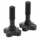 Oniissy 1 Pair Canopy Fixing Screws Bolt Black Plastic Screws, for Garden Swing Chairs,Canopy Fixing Bolts, Black Plastic Screws