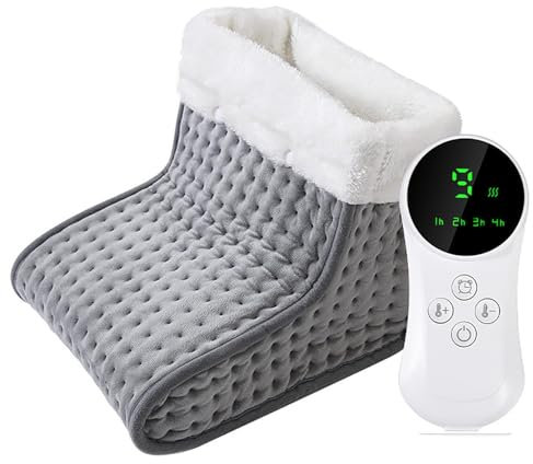 Piptyllite Under Desk Foot Warmer for Women Men, Electric Heating Pad, 9Level Heating 4 Level Timer with Auto Shut-Off, Winter Warmer for Home, Office, Indoor