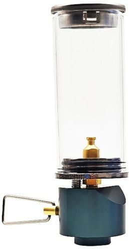 Propanlaterne, Gaslaterne, traumhafte Kerzenlampen-Gaslaterne mit hitzebeständigem Glas, Gaslampe mit verstellbarem Ventil, Gaslicht zum Campen und Wandern, Gaslaternecamping