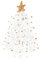 ULDIGI Decorazione Natale Mini Albero Ornamento di Cristallo Festa Casa Tavolo Natalizio Addobbi Invernali Декоraggio