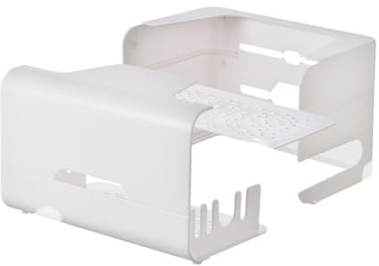 HOMSFOU Routerbox mit Schublade aus ABS für Router Doppellagige