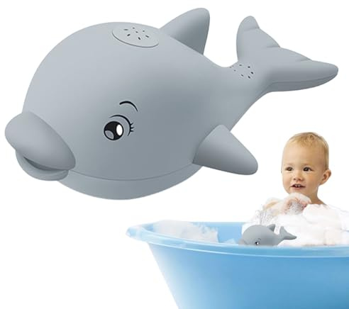 Jouet de Bain Baleine Fontaine Arroseur,Arrosoir De Bain Enfant | Jeu Sensoriel Musical Lumineux Éducatif pour Piscine, Plage et Maison