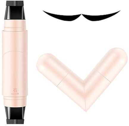 Winged Eyeliner Stamp Pen Set, Duals Ended Eyeliner mit Stempel und Schablone, Wasserdicht Wischfest Eyeliner Bleistift Werkzeug für Make-up, Schnelle Beauty-Anwendung, 1 Stück