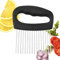 Affettacipolle - Affettatrice Verdure con Porta - Utensile Da Cucina Manuale Tagliaverdure Acciaio Inossidabile Per Avocado Patate Limone Carne