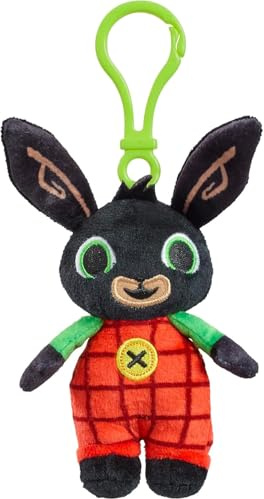 Rainbow Designs Bing Clip on Cute Plush Keychain – Soft Character Backpack Keychain with Vibrant Colours & Friendly Smile, Clips to Bags, Buggies & Car Seats | Clips to bags, buggies & car seats, soft plush, travel companion