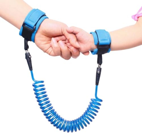 1X Guinzaglio Per Bambini Bracciale Sicurezza Anti-Perdita, Cintura Di Sicurezza Elastica Con Cavo In Acciaio Per Neonati E Bambini, Perfetto Per Passeggiate E Viaggi, 2 Metri