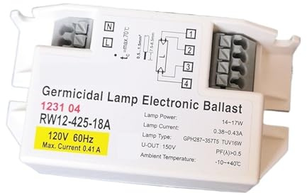 Reattori elettronici, RW12-425-18 RW12-425-18A BEASUN 120 V 230 V 14-17 W, for lampada GPH287-357T5 TUV16W(120V)