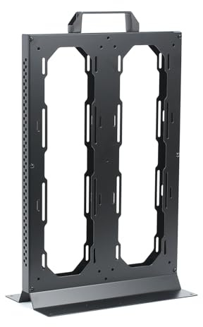 Oxxggkao Support de radiateur externe 360 x 2 sans outils - Cadre en métal robuste - Dissipation de la chaleur - Compatibilité avec plusieurs appareils - Haute efficacité - Deux radiateurs