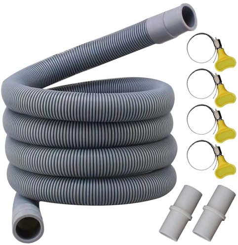 Washing Machine Drain Hose Set 3.3Ft Flexible Thickened Dishwasher Drain Hose Extension Kit for Camping Household Balcony Home.