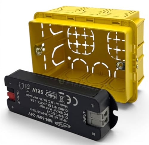 Trasformatore 24V 60W 2.5A per scatola 503 alimentatore slim per strip LED | Trasformatore 24V 60W 2.5A per scatola 503 alimentatore slim per strip LED