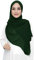 Lina & Lily Damen Muslim Premium Chiffon Hijab Kopftuch Schal aus Leicht Stoff (Dschungelgrün)