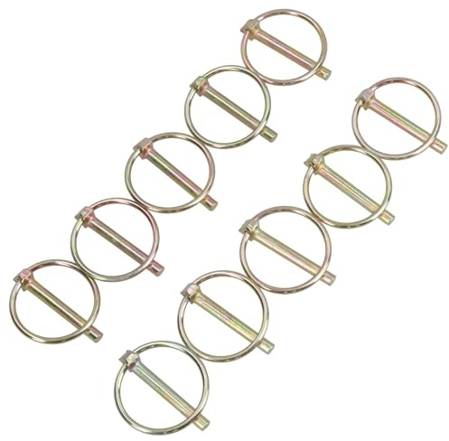 6mm Lynch Pins Clip Clamp (Linchpin) Linkage Locking Pin 10pc Tractor Trailers