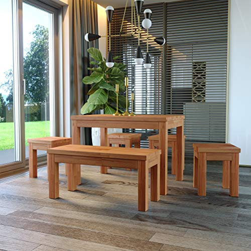 Krok Wood Esstisch Milano aus Massivholz in Buche (180x100x77 cm)