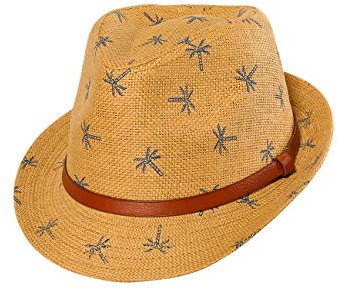maximo Jungen Trilby Mütze, Mehrfarbig (Stroh 24), (Herstellergröße: 55)