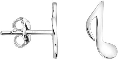SOFIA MILANI - Damen Ohrringe 925 Silber - Ohrstecker als Musik Note - 20673