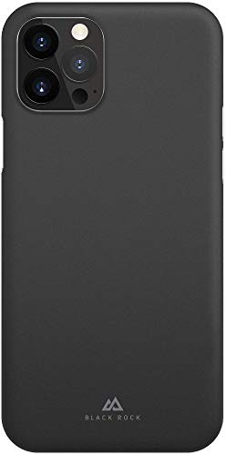 Black Rock - Hülle Ultra Thin Iced Case passend für Apple iPhone 12/12 Pro I Halb-Transparent, Dünn, Transluzent Cover (Schwarz)