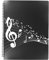 MusicThemed Folder,Music File Folder A4 Size Sheet Music Folder Waterproof ABS Music Folder Storage Holder for Piano Guitar Musical Instrument Accessories