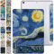 DuraSafe Cases Funda ligera para iPad de 9.7 pulgadas 4 Gen 3 Gen 2012 2011 [iPad 4ª, 3ª y 2ª versión antigua] A1458 A1416 A1395 MD522LL/A MD525LL/A funda ligera de PC impresa - Noche estrellada