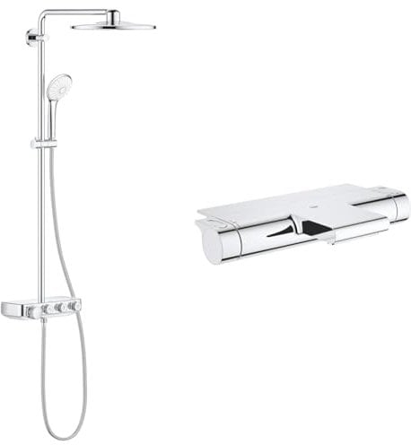 GROHE Euphoria Smartcontrol 310 Duo - Duschsystem mit Thermostatbatterie & Grohtherm 2000 - Thermostat- Wannenbatterie