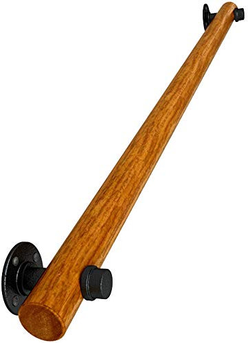 MANG Treppengeländer Massivholz Handlauf Innen & Außen Wandhandlauf Vintage Geländer Bausatz Treppen Für Brüstung/Brüstung/Balkon, Länge: 30cm-600cm