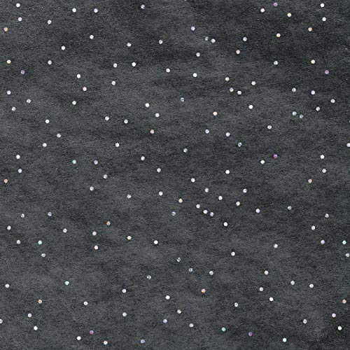 Heyda Seidenpapier schwarz mit Glitzer 50X75Cm (3Stk), Spezialpapiere, Scrapbooking