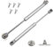 GothicBride 2pcs Pistones a Gas, 120N Resorte de Gas, Bisagras de Cierre Suave, Pistones Hidraulicos Amortiguadores Muebles para Armario Cocina(2, 120N)