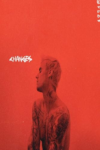 Greenworlddeco Justin Bieber Changes Album, 30,5 x 45,7 cm, mattes Poster