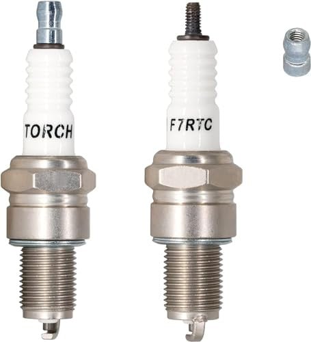 TORCH 2pcs F7RTC Candele di Accensione Sostituire per NGK 5534/BPR7ES V-line-9, per Bos ch 7992/WR5DC Candela Auto, 4038/WR5DP, per Cham pion 332/RN7YC 415/RN9YC 818/RN2C, W22EPR-U/3088, R41CXLS, OEM