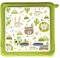 MeinBaby123® Schutzfolie kompatibel mit Toniebox | Schutzcover selbstklebend | Premium Qualität | Aufkleber passgenau I Folie Sticker I Toniebox Zubehör (Boho Tiere Grün)