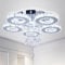 FRIXCHUR Kristall Kronleuchter LED Deckenleuchte 5-Ringe Moderne Kronleuchter Leuchte für Wohnzimmer Schlafzimmer Küche (Kühl Weiß)