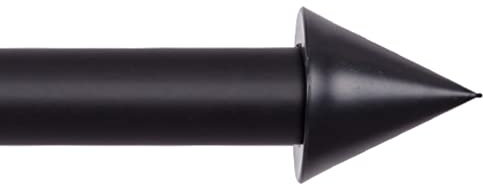 Bestlivings Endstücke für Stilgarnitur 2er Pack aus Kunststoff (Schwarz/Kegel) vers. Farben, Ø16mm, Dekoration modernes Design für Vorhangstange