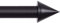 Bestlivings Endstücke für Stilgarnitur 2er Pack aus Kunststoff (Schwarz/Kegel) vers. Farben, Ø16mm, Dekoration modernes Design für Vorhangstange