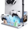 Aceshop PS5 Vertical Stand with Cooling Fan, Multifunctional Stand for Playstation 5 PS5 Console Stand with Cooling Fan and Dual Controller Chargers 15 Game Slots (Disc&Digital Edition) (White)