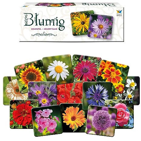 Starnberger Spiele Blumig - Memospiel - Kartenspiel für Erwachsene und Kinder ab 6 Jahren - Geschenk für Natur- und Blumenliebhaber