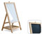 ALLboards Kinder Spiel-Tafel, Drehbare Holztafel für Kinder, zum Zeichnen, magnetisch, Höhe 79 cm