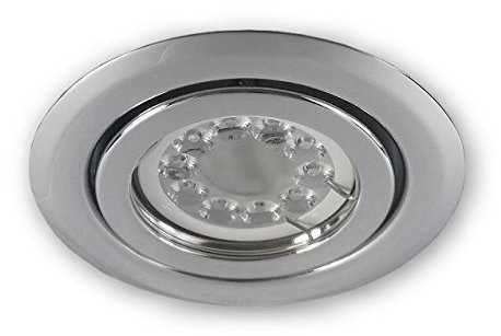 1 Stück LED Spot schwenkbar CCT GU10 dimmbar SSD004 chrom glänzend 5,5W 230V 2.4G LED unterstützt ZigBee und ist kompatibel mit Amazon Alexa und Philips Hue