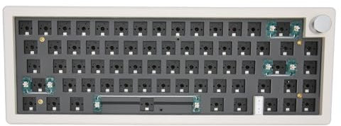 67 Tasten DIY Mechanisches Tastatur Kit, Mechanisches Tastatur Kit, RGB Knopf, Kabellos, 2,4 G BT 5.0 Typ C, Kabelgebunden, Hot Swap fähige Barebone Tastatur, fürfürfür (White)