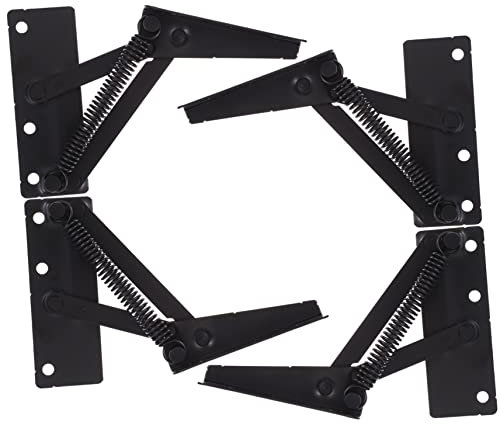 KONTONTY 2paires Charnières à Ressort Cachées Pour Meuble De Charnières à Ressort Pliantes Pour Lit Escamotable Support Robuste Et Durable Adaptées Aux Meubles