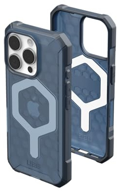 URBAN ARMOR GEAR Essential Armor MS Hülle für iPhone 16 Pro | Passgenau | 4,6m Fallschutz| Magnetmodul | Erhöhte Ränder | Alle Ports erreichbar | Wabenstruktur für extra Stabilität