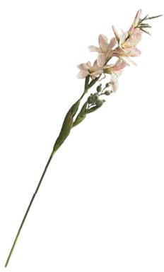 HGTYDV2 Künstliche Gladiolen, 6 Stück, 96,5 cm lang, Seide, Gladiolen, mit Stiel, künstliche Blumen, Kunstblumen für Blumenarrangements, Bodenvase