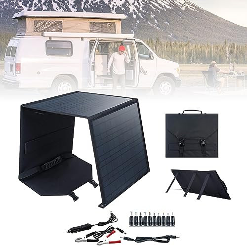 Panneau De Chargeur Solaire Portable 60W 80W 100W - USBTYPE-CDC, Chargeur Solaire Pliable Monocristallin 18 V, GéNéRateur Portable Pour Camping En Plein Air,60W