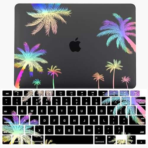 JZ Flash Black Clear Laptop Hard Shell Caso per MacBook Pro 14 inch with M1 M2 M3 M4 Models A2992 A2918 A2442 A2779 A3112/A3401 con coperchio tastiera - LT26
