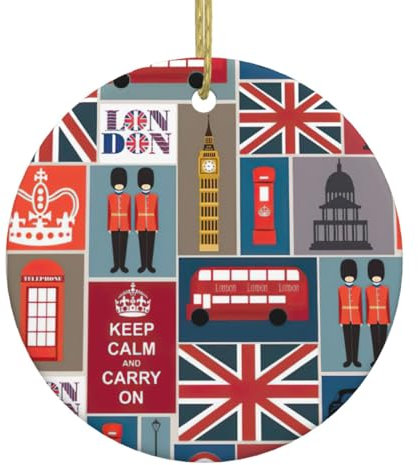 England-Symbole zum Aufhängen, kleine Dekorationen, Weihnachtsdekorationen, festliche Geschenke