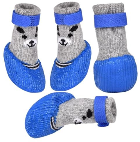 Dranng wasserdichte Hundeschuhe, Hundepfotenschutz,rutschfeste Welpenschuhe | Hunde-Schuhüberzug mit verstellbarem Riemen, atmungsaktive Hundeschuhe, Heimtierbedarf für große, mittelgroße und kleine