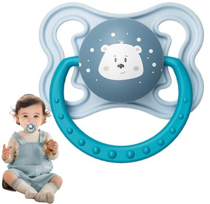 Silicone Teether Pacifier, ciuccio per bambini | Ciuccio naturale in silicone per la pelle sensibile - Bambino traspirante per la notte al seno allatta al seno per casa, asilo, aereo
