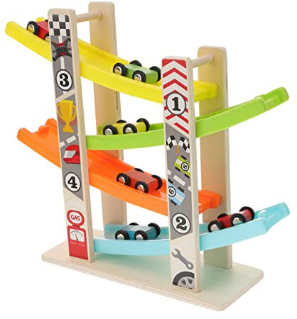 Supvox 1Satz Rennstrecke für Multi Layer Gleitwagen mit Fahrzeugen Bildungsspielzeug Hand Augen Koordination und Konzentration Kindergeschenk